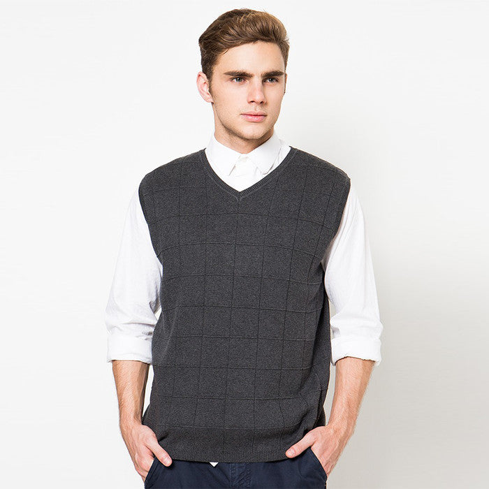 Noir Sur Blanc Men Ready Vest Dark Grey