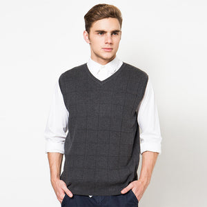 Noir Sur Blanc Men Ready Vest Dark Grey