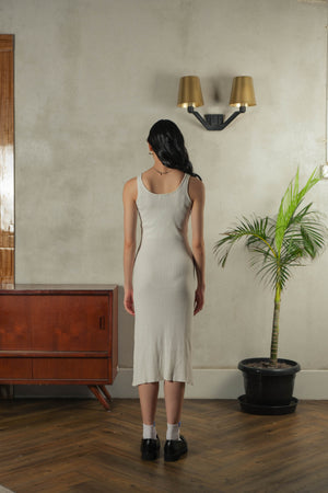 Noir Sur Blanc Myra Midi Dress White