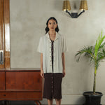 Noir Sur Blanc Pointelle Shirt White