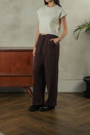 Noir Sur Blanc Camden Trouser Coffee