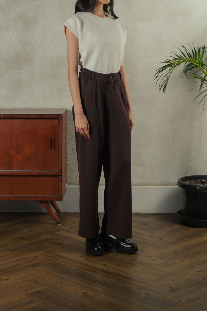 Noir Sur Blanc Camden Trouser Coffee