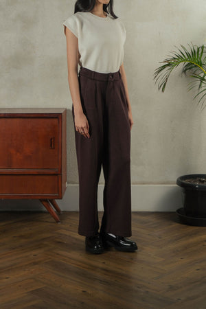 Noir Sur Blanc Camden Trouser Coffee