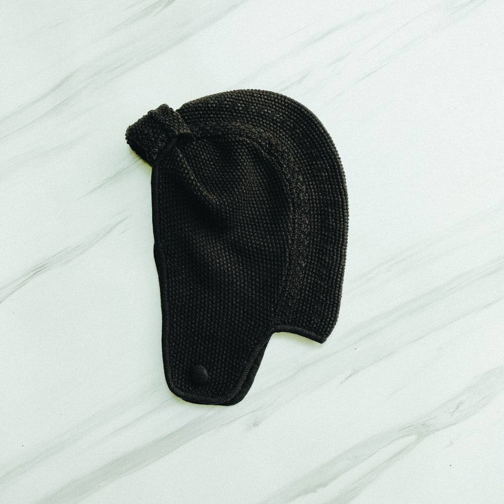 Noir Sur Blanc Popomangun Bomber Hat Black