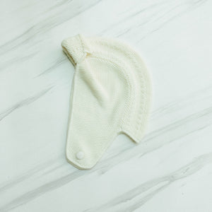 Noir Sur Blanc Popomangun Bomber Hat Offwhite