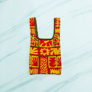 Noir Sur Blanc Popomangun Shopping Bag Red