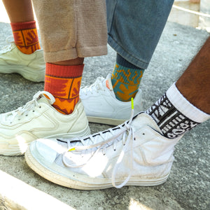 Noir Sur Blanc Popomangun Socks 4 Pair