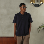 Noir Sur Blanc Camden Men Polo Shirt Navy