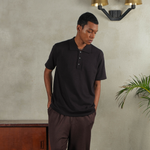 Noir Sur Blanc Camden Men Polo Shirt Black