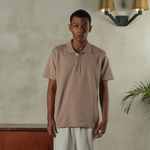 Noir Sur Blanc Camden Men Polo Shirt Brownmel