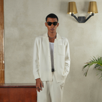 Noir Sur Blanc Men Camden Men Long Sleeve White