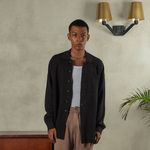 Noir Sur Blanc Men Camden Men Long Sleeve Black