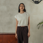 Noir Sur Blanc Camden Una Top White