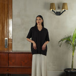 Noir Sur Blanc Pointelle Shirt Black