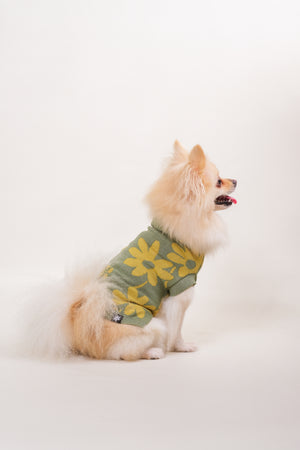 Noir Sur Blanc Pet Flora Jumper