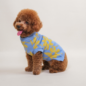 Noir Sur Blanc Pet Flora Jumper