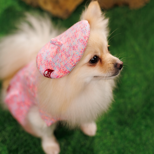Noir Sur Blanc Pet Beret Candy Pink