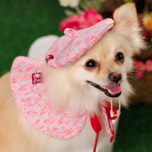 Noir Sur Blanc Pet Beret Candy Pink