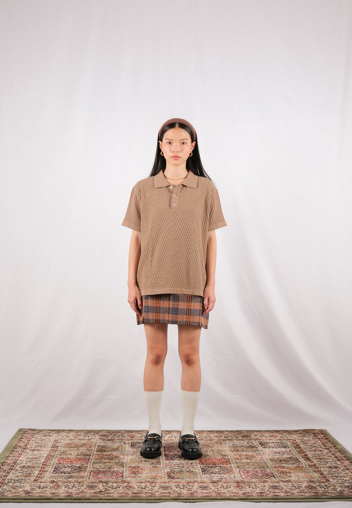 Noir Sur Blanc Derby Polo Brownmel