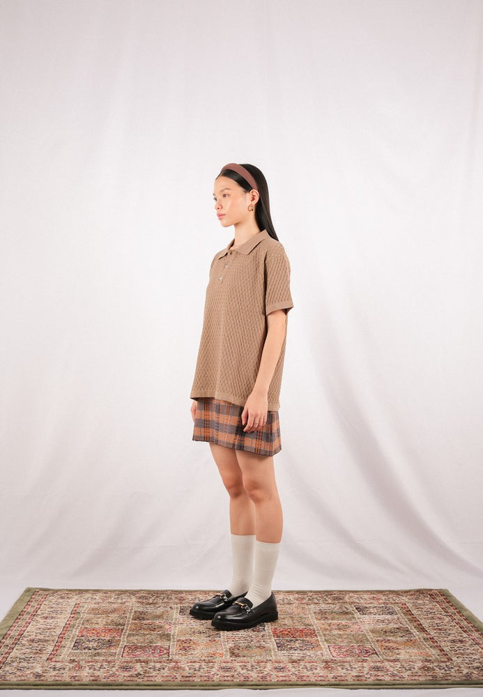 Noir Sur Blanc Derby Polo Brownmel