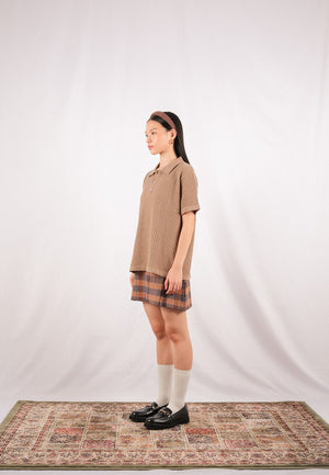 Noir Sur Blanc Derby Polo Brownmel