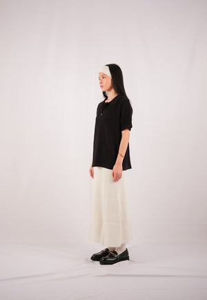 Noir Sur Blanc Derby Polo Black