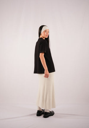Noir Sur Blanc Derby Polo Black