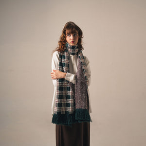 Noir Sur Blanc Soiree Scarf Dark Green