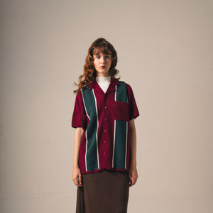 Noir Sur Blanc Soiree SS Shirt Maroon