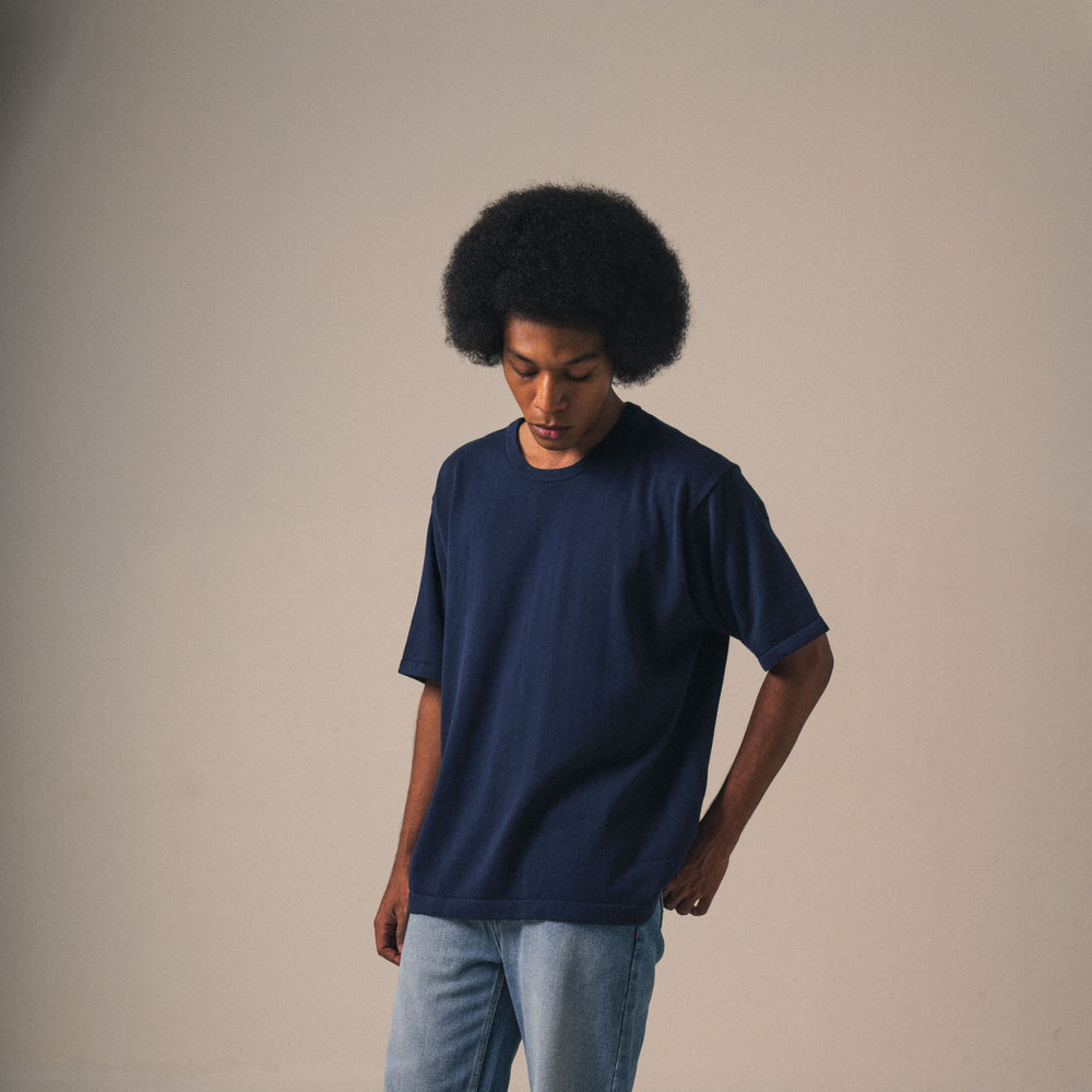 Noir Sur Blanc OS T-Shirt Navy