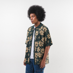 Noir Sur Blanc Men Flora Lounge Shirt Cactus