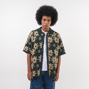 Noir Sur Blanc Men Flora Lounge Shirt Cactus