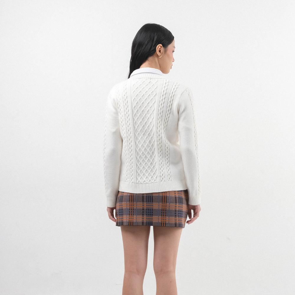 Noir Sur Blanc Catia Cardigan Off-White