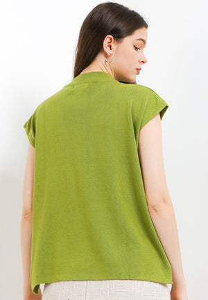 Net Short Sleeve Avocado