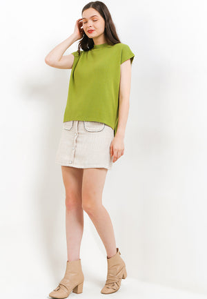 Net Short Sleeve Avocado