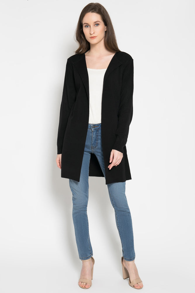 Michelle Long Cardigan Black