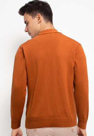 Lyon Cardigan in Brick