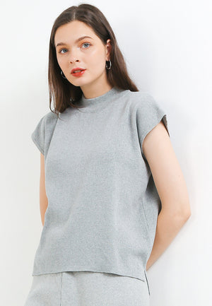 Net Short Sleeve Light Grey