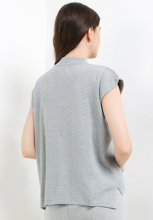 Net Short Sleeve Light Grey