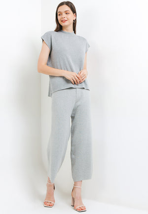 Net Short Sleeve Light Grey