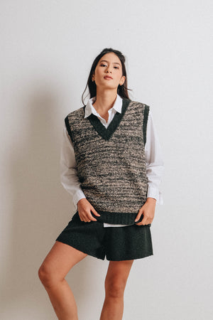 Popcorn Goya Vest Dark Green