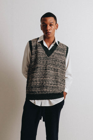 Men Popcorn Goya Vest Dark Green