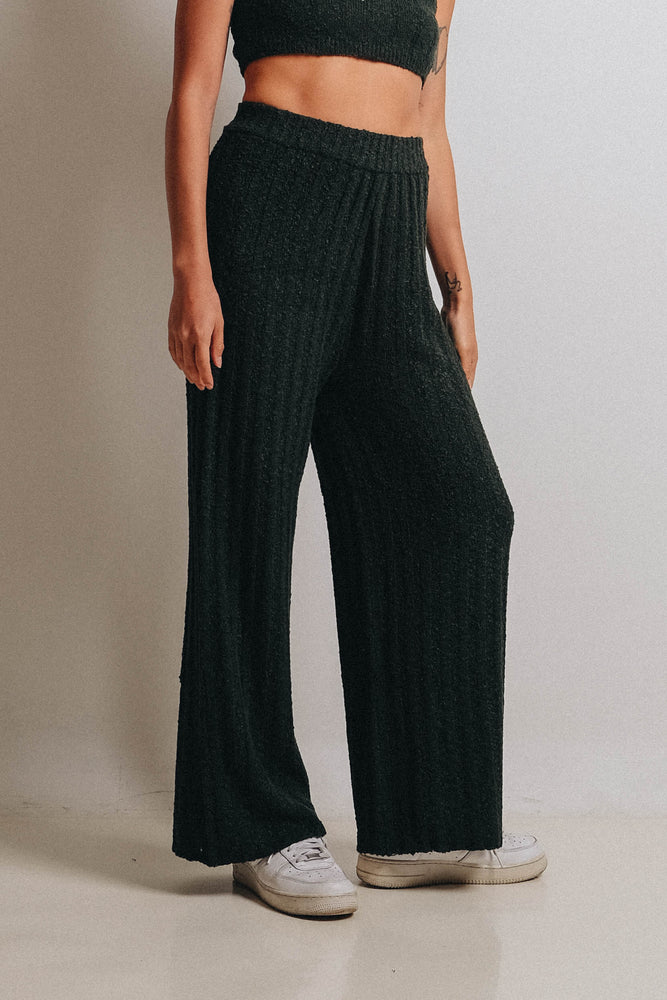 Popcorn Culottes Dark Green