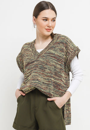NSB Slit Vest Green Twist