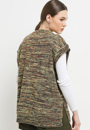 NSB Slit Vest Green Twist
