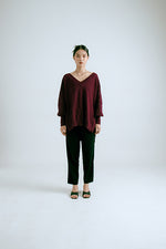Lace Pullover Maroon