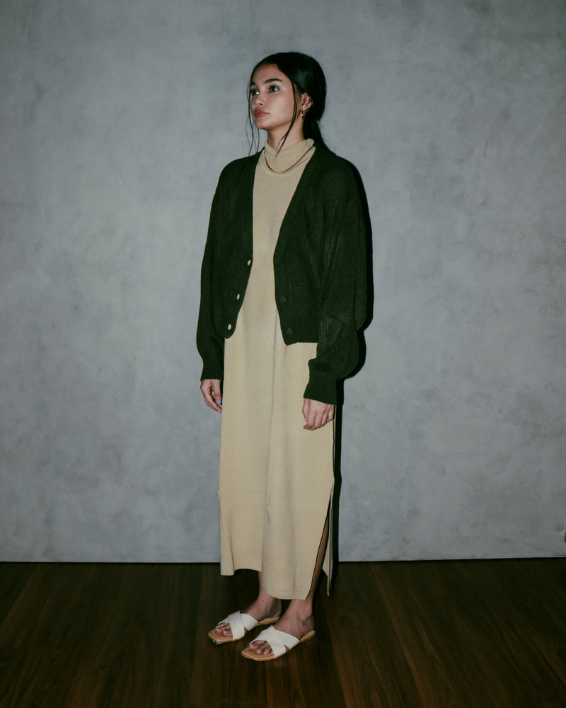 Faye Cardigan in Army Green