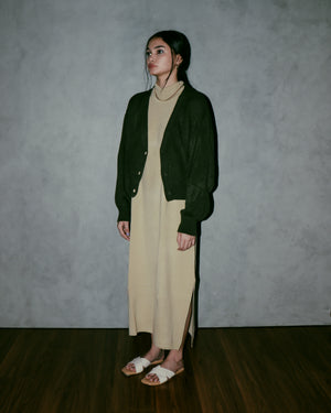 Faye Cardigan in Army Green