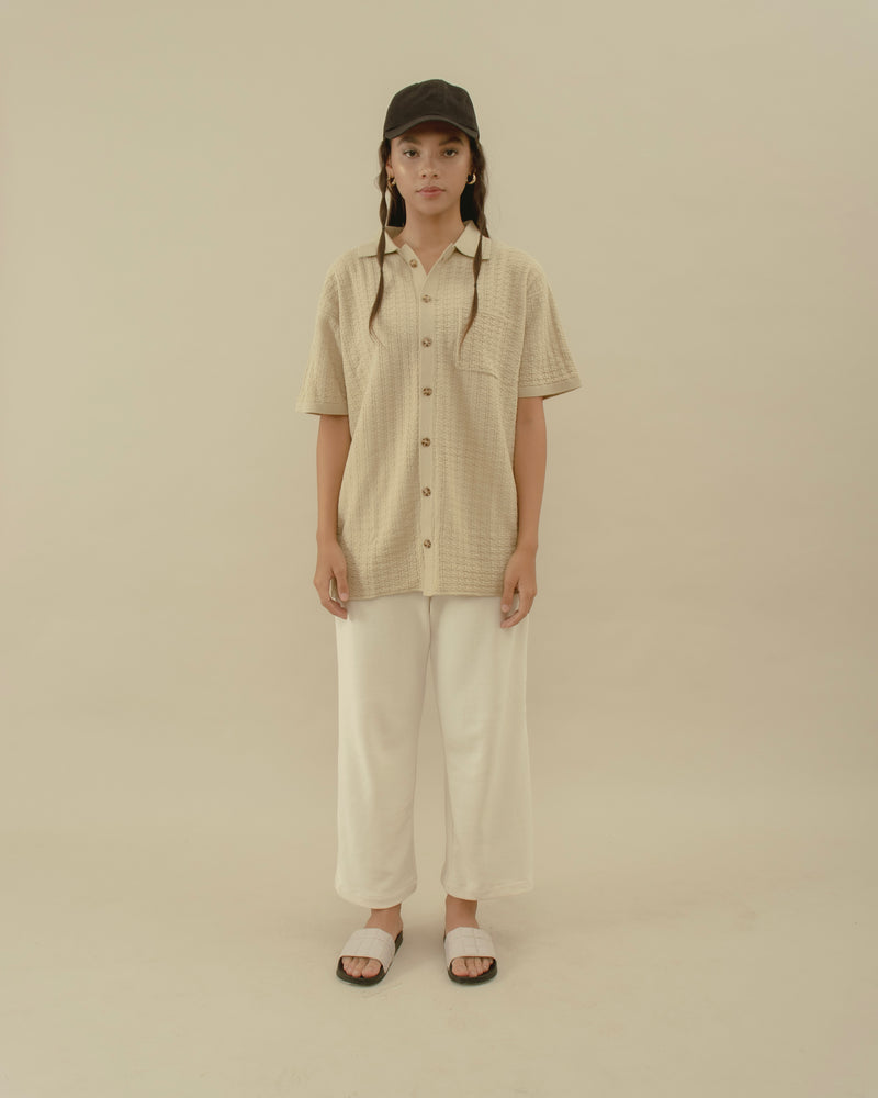 Women Rico Shirt Knit in Cream