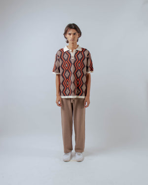 Men Tulum Polo Shirt Coffee